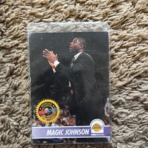 Magic Johnson NBA Hoops Trading Card